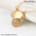 43084 Xuping Modeschmuck Gold spezielle Design Halskette mit synthetischen Zirkon